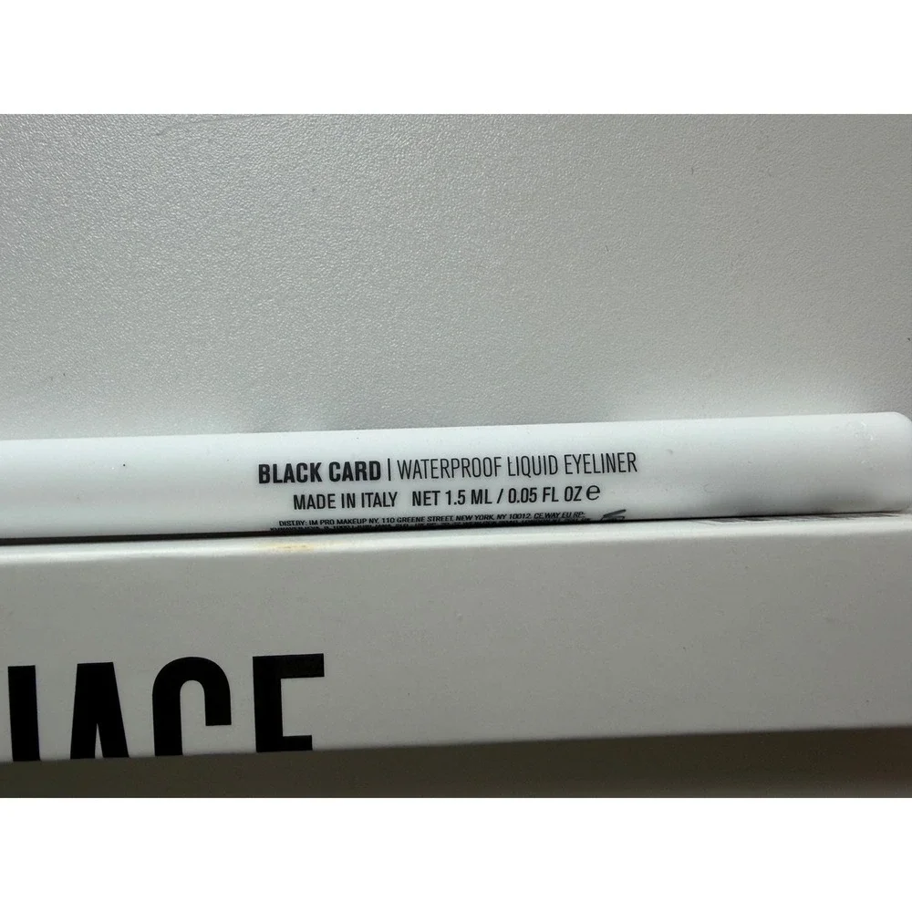 IL MAKIAGE Black Card Waterproof Liquid Eyeliner Felt Tip Pen Black 1.5ml NEW